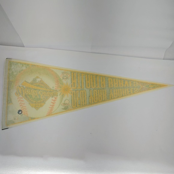 1996 New York Yankees vs Atlanta Braves World Series Pennant DEREK JETER - Picture 3 of 3